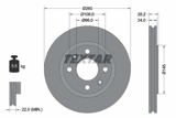 Stabdžių diskas (TEXTAR) 92078603