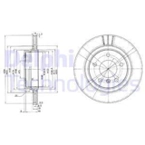 DELPHI Stabdžių diskas