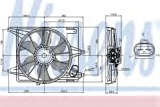 Radiatoriaus ventiliatorius (NISSENS) 85708