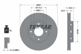 Stabdžių diskas (TEXTAR) 92100403