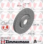 Stabdžių diskas (ZIMMERMANN) 200.2522.52
