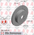 Stabdžių diskas (ZIMMERMANN) 530.2461.20