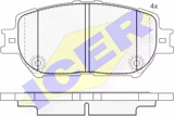 Stabdžių trinkelės Toyota Camry 01> (ICER) 181689