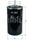 Alyvos filtras (KNECHT) OC502