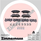 Stabdžių trinkelių rinkinys, diskinis stabdys (ZIMMERMANN) 25603.175.2