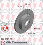 Stabdžių diskas (ZIMMERMANN) 200.2523.20