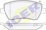 Stabdžių trinkelės Nissan Micra/Note 03> /Renault Clio 05> (ICER) 181534