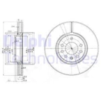 Bremseskive (DELPHI) BG3772C