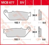 Stabdžių trinkelių rinkinys, diskinis stabdys (TRW) MCB677SV