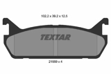 Stabdžių kaladėlės (TEXTAR) 2155901