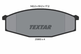 Stabdžių kaladėlės (TEXTAR) 2086301