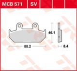 Stabdžių kaladėlės (TRW) MCB571SV