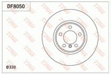Stabdžių diskas (TRW) DF8050