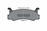 Stabdžių kaladėlės (TEXTAR) 2000801