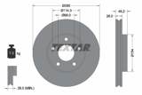 Stabdžių diskas (TEXTAR) 92109403