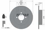 Stabdžių diskas (TEXTAR) 92079900