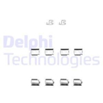 Priedų komplektas, diskinių stabdžių trinkelės (DELPHI) LX0343