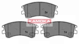 Stabdžių trinkelių rinkinys, diskinis stabdys (KAMOKA) JQ1013238