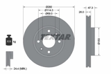 Stabdžių diskas (TEXTAR) 92136600