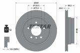Stabdžių diskas (TEXTAR) 92154903