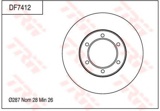 Stabdžių diskas (TRW) DF7412