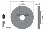 Stabdžių diskas (TEXTAR) 92099003