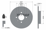 Stabdžių diskas (TEXTAR) 92029803