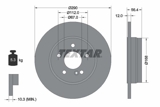 Stabdžių diskas (TEXTAR) 92091103