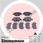Stabdžių trinkelių rinkinys, diskinis stabdys (ZIMMERMANN) 23526.175.1