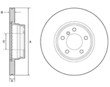 Stabdžių diskas (DELPHI) BG4458C