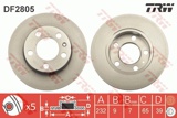 Stabdžių diskas (TRW) DF2805