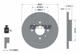 Stabdžių diskas (TEXTAR) 92092803