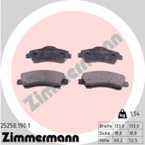 Stabdžių trinkelių rinkinys, diskinis stabdys (ZIMMERMANN) 25250.190.1