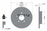 Stabdžių diskas (TEXTAR) 92091203