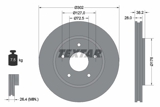 Stabdžių diskas (TEXTAR) 92181503