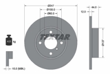 Stabdžių diskas (TEXTAR) 92110803