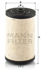 Kuro filtras (MANN-FILTER) BFU811