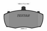 Stabdžių kaladėlės (TEXTAR) 2090401