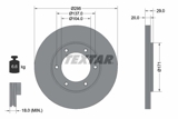 Stabdžių diskas (TEXTAR) 92035600