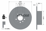 Stabdžių diskas (TEXTAR) 92075703