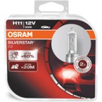 H11 OSRAM SILVERSTAR 2.0 +60% šviesos 55W12V