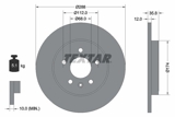 Stabdžių diskas (TEXTAR) 92137003