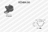Paskirstymo diržo komplektas (SNR) KD484.00
