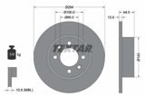 Stabdžių diskas (TEXTAR) 92051500