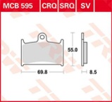 Stabdžių trinkelių rinkinys, diskinis stabdys (TRW) MCB595SV