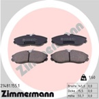 Stabdžių trinkelių rinkinys, diskinis stabdys (ZIMMERMANN) 21481.155.1
