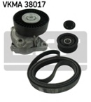 V formos rumbuotas diržas, komplektas (SKF) VKMA 38017