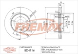 Stabdžių diskas (FREMAX) BD-4116
