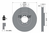 Stabdžių diskas (TEXTAR) 92180003