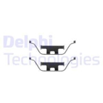 Priedų komplektas, diskinių stabdžių trinkelės (DELPHI) LX0295